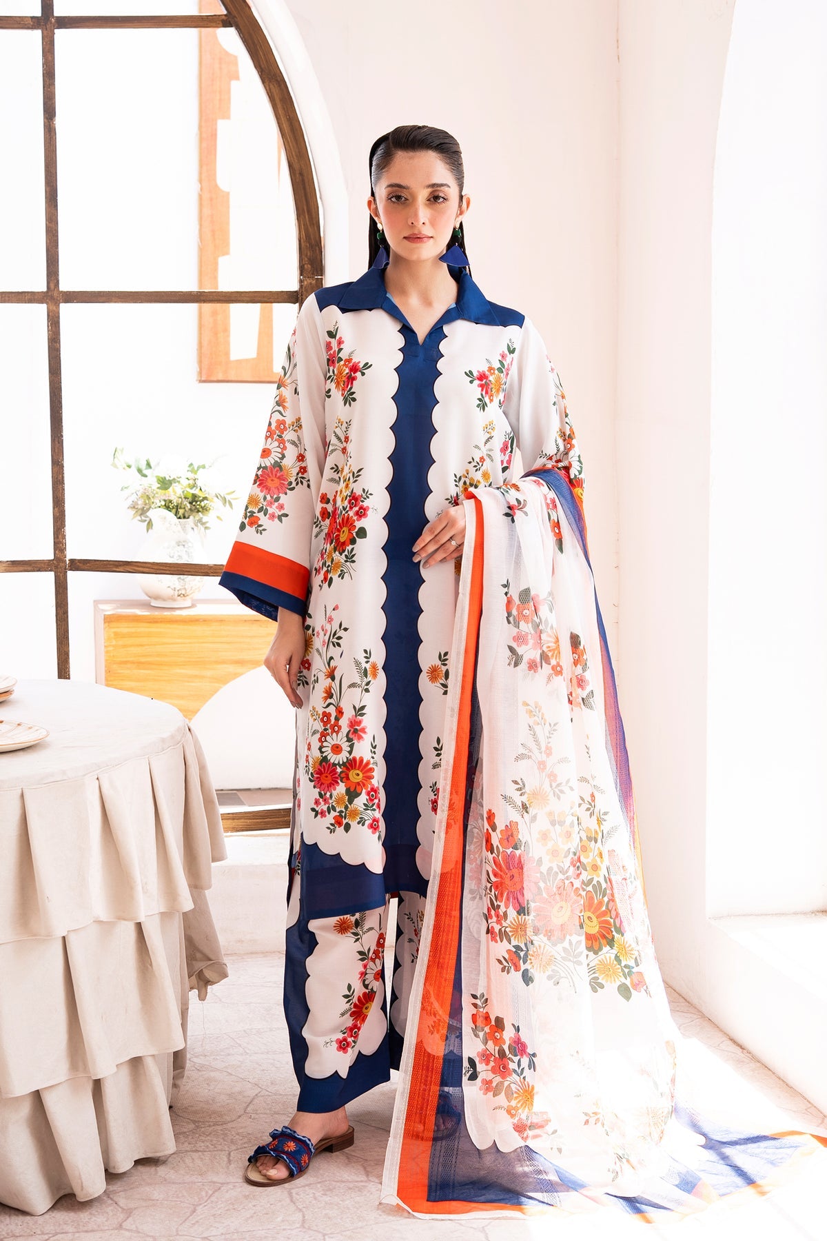 Ortensia (Shirt & Trouser) Lawn Fabric